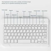 For Lenovo Tab M10 Plus 10.6 3rd Gen 2022 LX106 Square Keys Detachable Bluetooth Keyboard Leather Tablet Case(Blue)