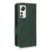 For Blackview A85 Symmetrical Triangle Leather Phone Case(Green)