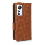 For Blackview A85 Symmetrical Triangle Leather Phone Case(Brown)