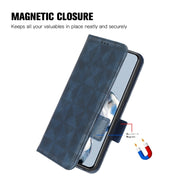 For Blackview A85 Symmetrical Triangle Leather Phone Case(Black)