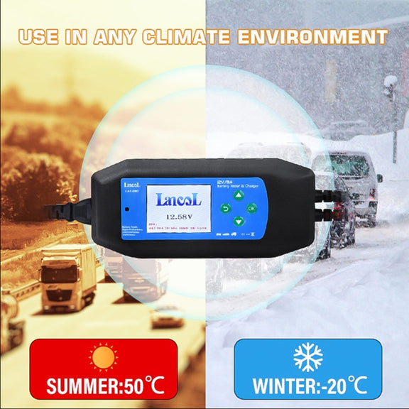 CAT-280 2 in 1 Car Battery Charger & Color Screen Battery Tester