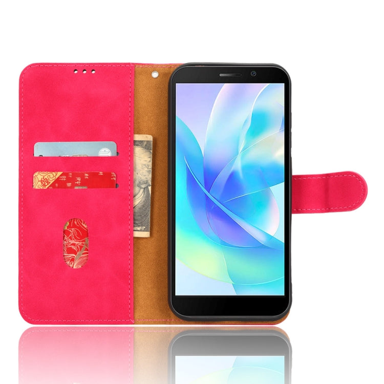 For Doogee X97 / X97 Pro Skin Feel Magnetic Flip Leather Phone Case(Rose Red)