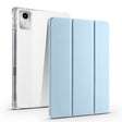 For Lenovo Tab M11 / Xiaoxin Pad 11 2024 3-fold Clear TPU Leather Tablet Case with Pen Slot(Ice Blue) - free shipping - PMC Jewellery - Order now!