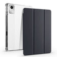 For Lenovo Tab M11 / Xiaoxin Pad 11 2024 3-fold Clear TPU Leather Tablet Case with Pen Slot(Black) - Lenovo by PMC Jewellery | Online Shopping South Africa | PMC Jewellery | Buy Now Pay Later Mobicred