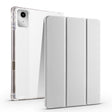 For Lenovo Tab M11 / Xiaoxin Pad 11 2024 3-fold Clear TPU Leather Tablet Case with Pen Slot(Space Grey) - Lenovo by PMC Jewellery | Online Shopping South Africa | PMC Jewellery | Buy Now Pay Later Mobicred