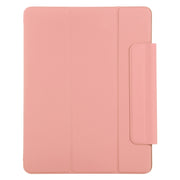 For iPad Air 13 2024 / Pro 12.9 2020 Active Buckle Magnetic PU Leather Tablet Case With Holder & Sleep / Wake-up Function(Orange)