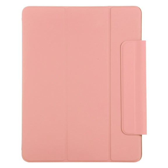 For iPad Air 13 2024 / Pro 12.9 2020 Active Buckle Magnetic PU Leather Tablet Case With Holder & Sleep / Wake-up Function(Orange)