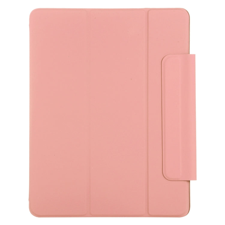 For iPad Air 13 2024 / Pro 12.9 2020 Active Buckle Magnetic PU Leather Tablet Case With Holder & Sleep / Wake-up Function(Orange)