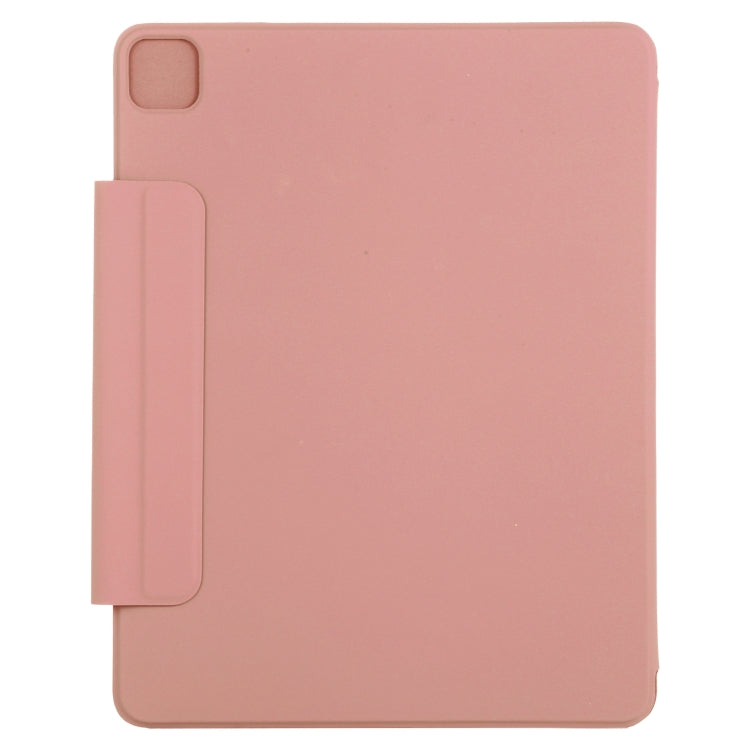 For iPad Air 13 2024 / Pro 12.9 2020 Active Buckle Magnetic PU Leather Tablet Case With Holder & Sleep / Wake-up Function(Orange)