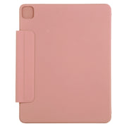 For iPad Air 13 2024 / Pro 12.9 2020 Active Buckle Magnetic PU Leather Tablet Case With Holder & Sleep / Wake-up Function(Orange)