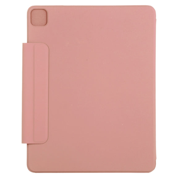 For iPad Air 13 2024 / Pro 12.9 2020 Active Buckle Magnetic PU Leather Tablet Case With Holder & Sleep / Wake-up Function(Orange)