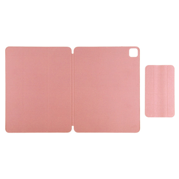 For iPad Air 13 2024 / Pro 12.9 2020 Active Buckle Magnetic PU Leather Tablet Case With Holder & Sleep / Wake-up Function(Orange)