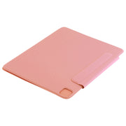 For iPad Air 13 2024 / Pro 12.9 2020 Active Buckle Magnetic PU Leather Tablet Case With Holder & Sleep / Wake-up Function(Orange)
