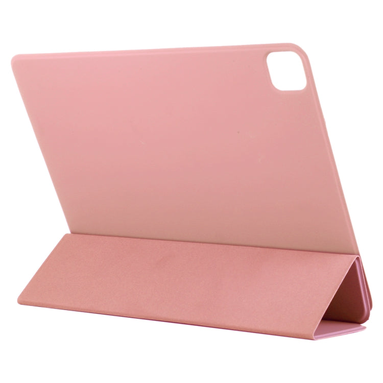 For iPad Air 13 2024 / Pro 12.9 2020 Active Buckle Magnetic PU Leather Tablet Case With Holder & Sleep / Wake-up Function(Orange)