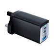 65W Dual PD USB-C / Type-C + USB 3-Port Gan Fast Charging Charger, Plug:UK Plug(Black) - free shipping - PMC TechLife - Order now!