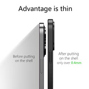For iPhone 13 Pro Max wlons Magsafe Carbon Fiber Kevlar TPU Phone Case(Black)