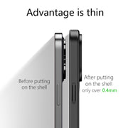 For iPhone 13 wlons Magsafe Carbon Fiber Kevlar TPU Phone Case(Black)