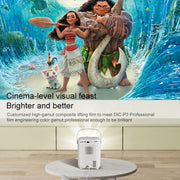 A007 Portable 1280 x 720 HD 113 ANSI Smart LED Projector, Plug:EU Plug(Black)