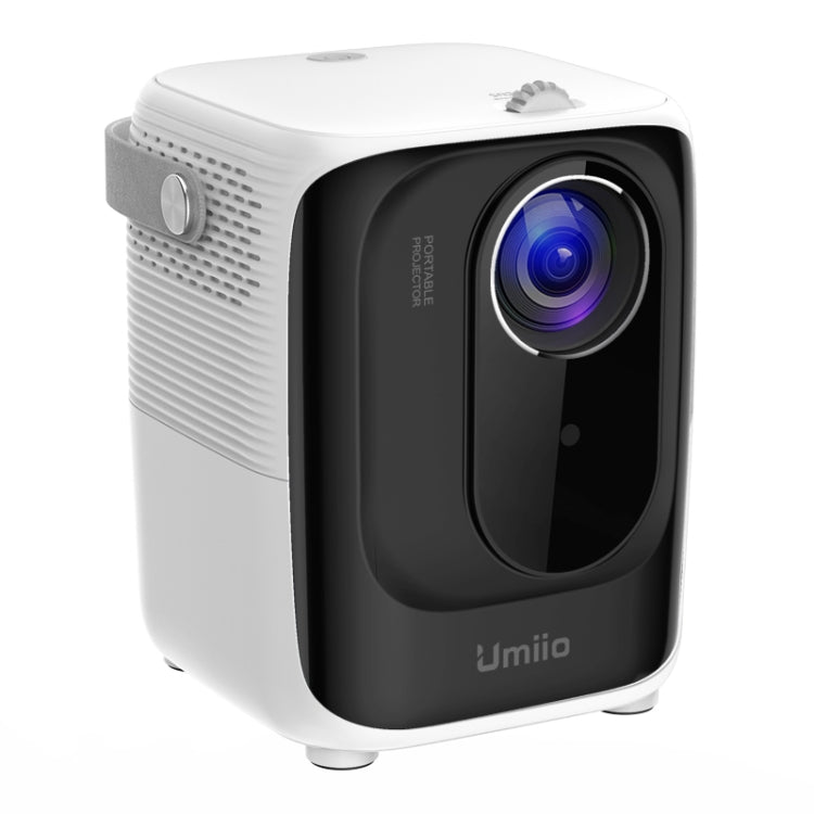 A007 Portable 1280 x 720 HD 113 ANSI Smart LED Projector, Plug:EU Plug(White)