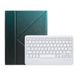 For iPad 2025 / 2022 B10 Triangle Holder Tablet Bluetooth Keyboard Leather Case(Dark Green) - free shipping - PMC TechLife - Order now!