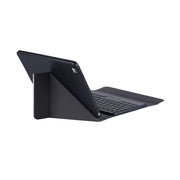 For iPad 10th Gen 10.9 2022 B10S Triangle Holder Three-color Backlight Bluetooth Keyboard Leather Case(Black)