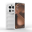 For OPPO Find X6 Pro 5G Magic Shield TPU + Flannel Phone Case(White) - OPPO Cases by PMC TechLife | Online Shopping South Africa | PMC TechLife | Buy Now Pay Later Mobicred