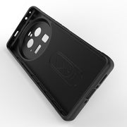 For OPPO Find X6 Pro 5G Magic Shield TPU + Flannel Phone Case(White)