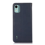 For Nokia C12 4G KHAZNEH Nappa Top Layer Cowhide Leather Phone Case(Blue)