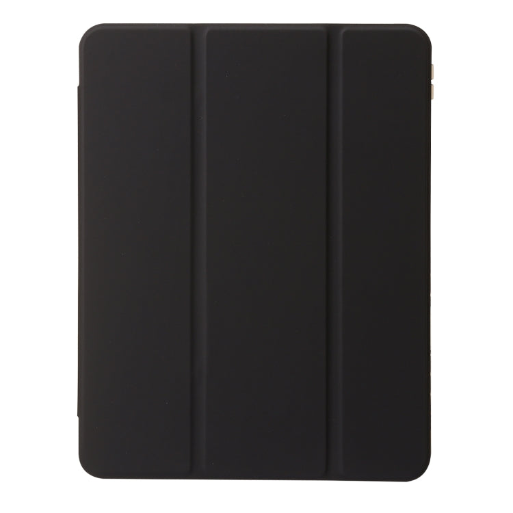 Clear Acrylic Leather Tablet Case For iPad Air 13 2024 / Pro 12.9 2022/ 2021 / 2020 / 2018(Black)