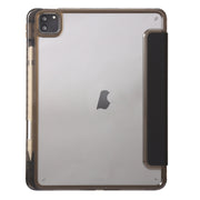 Clear Acrylic Leather Tablet Case For iPad Air 13 2024 / Pro 12.9 2022/ 2021 / 2020 / 2018(Black)
