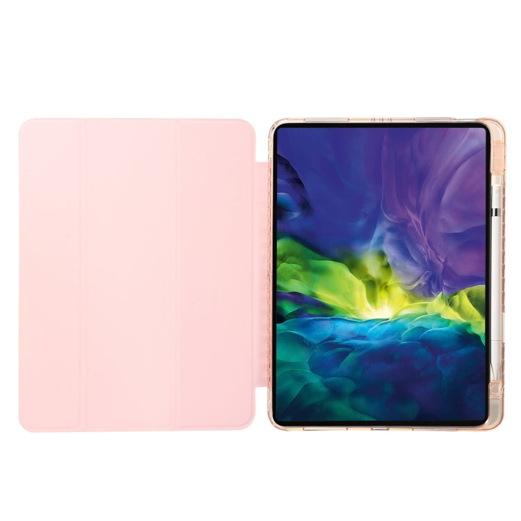 Clear Acrylic Leather Tablet Case For iPad Air 13 2024 / Pro 12.9 2022/ 2021 / 2020 / 2018(Black)