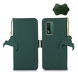 For Nokia XR21 Genuine Leather Magnetic RFID Leather Phone Case(Green) - Nokia Cases by PMC TechLife | Online Shopping South Africa | PMC TechLife | Buy Now Pay Later Mobicred