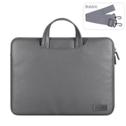 Water-resistant PU Laptop Bag Inner Bag, Size:13 / 14 inch(Grey)