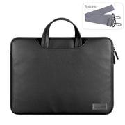 Water-resistant PU Laptop Bag Inner Bag, Size:13 / 14 inch(Black)