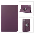 For Lenovo Tab M9 360 Degree Rotation Litchi Texture Tablet Leather Case with Holder(Purple) - Lenovo by PMC TechLife | Online Shopping South Africa | PMC TechLife | Buy Now Pay Later Mobicred