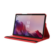For Lenovo Tab M9 360 Degree Rotation Litchi Texture Tablet Leather Case with Holder(Purple)