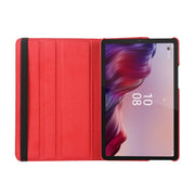 For Lenovo Tab M9 360 Degree Rotation Litchi Texture Tablet Leather Case with Holder(Purple)
