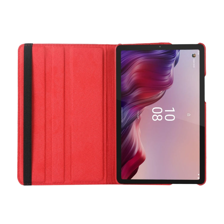 For Lenovo Tab M9 360 Degree Rotation Litchi Texture Tablet Leather Case with Holder(Purple)