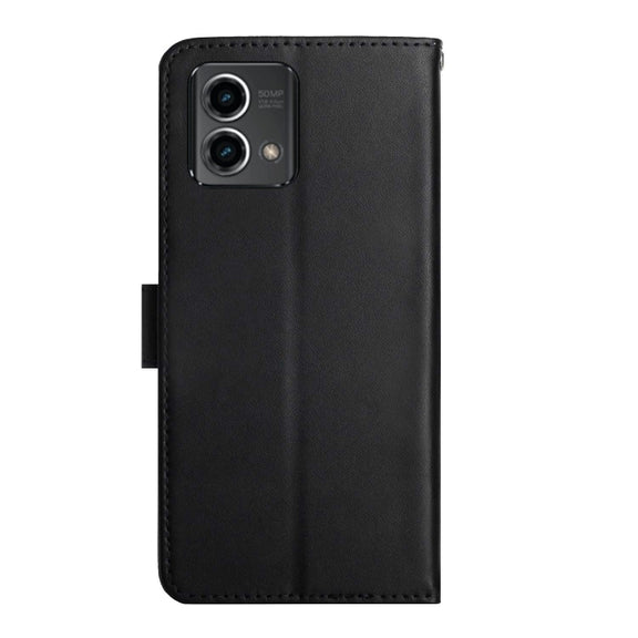 For Motorola Moto G Stylus 5G 2023 Genuine Leather Fingerprint-proof Horizontal Flip Phone Case(Black)