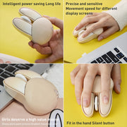MOFii M6 Rabbit Shape 2.4G Wireless Mute Mouse(Milk Tea)