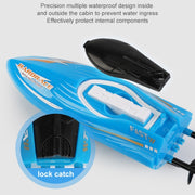 JJR/C S8 2.4G Mini RC Upright High Speed Stunt Boat(Blue)