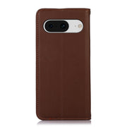 For Google Pixel 8 KHAZNEH Nappa Top Layer Cowhide Leather Phone Case(Brown)