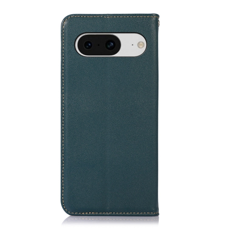 For Google Pixel 8 KHAZNEH Nappa Top Layer Cowhide Leather Phone Case(Green)