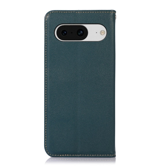 For Google Pixel 8 KHAZNEH Nappa Top Layer Cowhide Leather Phone Case(Green)