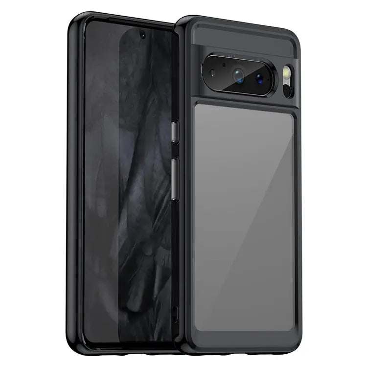 For Google Pixel 8 Pro Colorful Series Acrylic + TPU Phone Case(Black)
