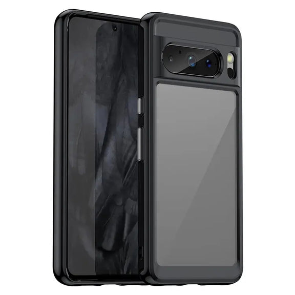 For Google Pixel 8 Pro Colorful Series Acrylic + TPU Phone Case(Black)