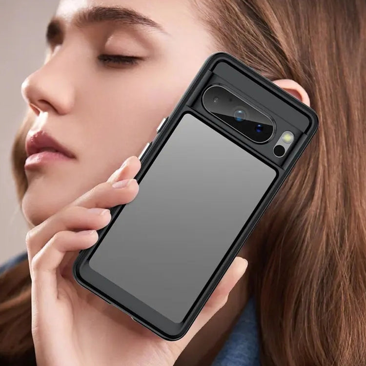 For Google Pixel 8 Pro Colorful Series Acrylic + TPU Phone Case(Black)