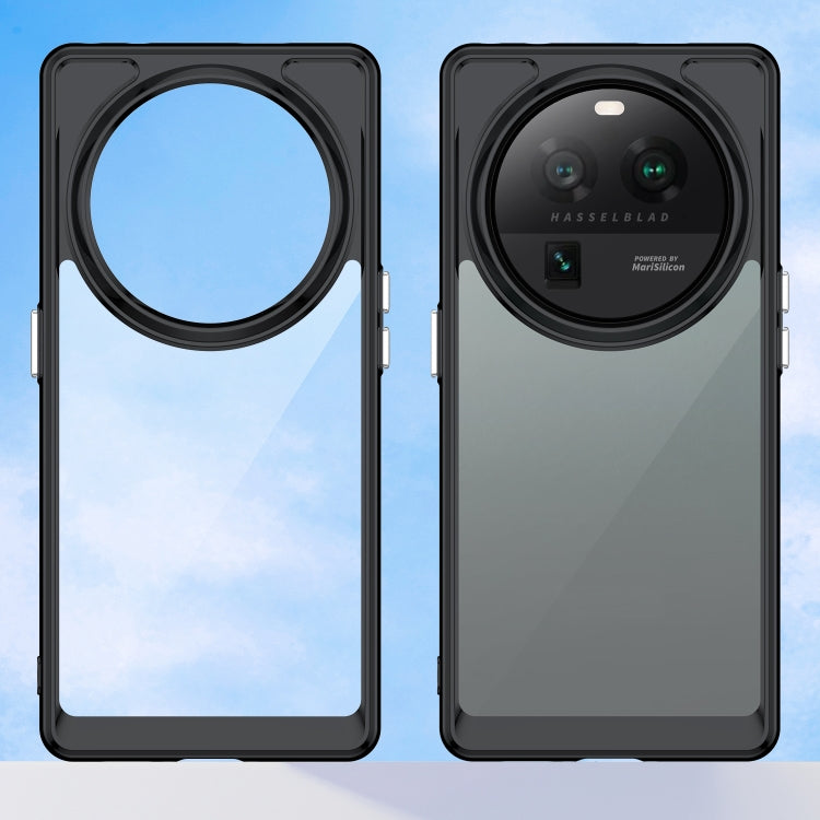 For OPPO Find X6 Pro 5G Colorful Series Acrylic + TPU Phone Case(Black)