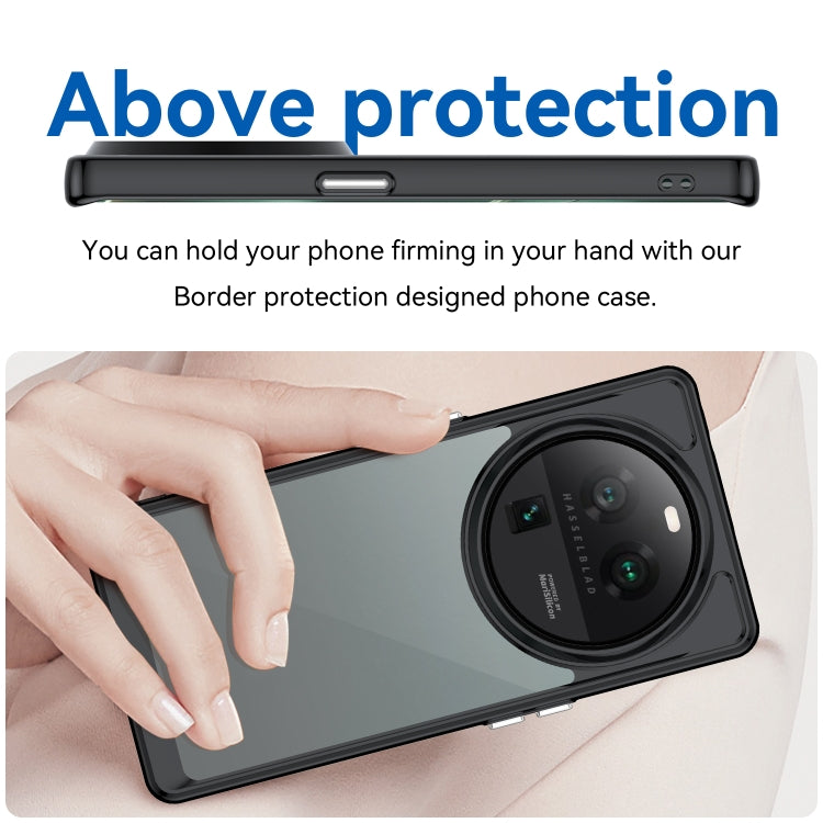 For OPPO Find X6 Pro 5G Colorful Series Acrylic + TPU Phone Case(Black)