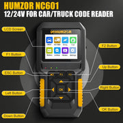 HUMZOR NC601 12-24V Car and Truck OBD2 Scan Tool Diagnostic Tool